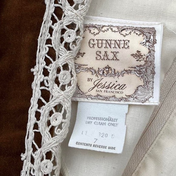 🍂 1970s Vintage Gunne Sax by Jessica Autumnal Maiden maxi dress - Picture 4 of 4